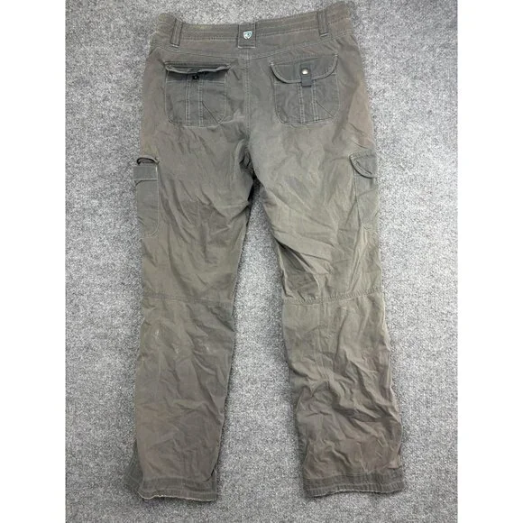 Kuhl Legendary Cargo Pants Womens 10 Brown Convertible Hiking Outdoor Trail - Picture 8 of 12